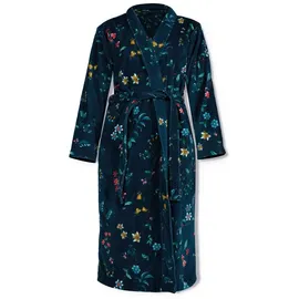 Pip Studio Bademantel Les Fleurs dunkelblau XXL