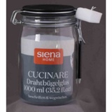 Siena Garden Drahtbügel-Glas \"Cucinare\" 1,0 l mit Stift & Schwamm"