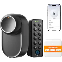 SwitchBot Zutrittskontrolle, Smart Lock Ultra (Fingerabdruck, Smartphone, Elektronische Zahlenkombination)