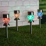 garden hero Diamantenform Solarleuchte 4 St.