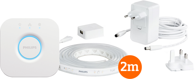 Preisvergleich Produktbild Philips Hue Lightstrip 2 Meter + Bridge