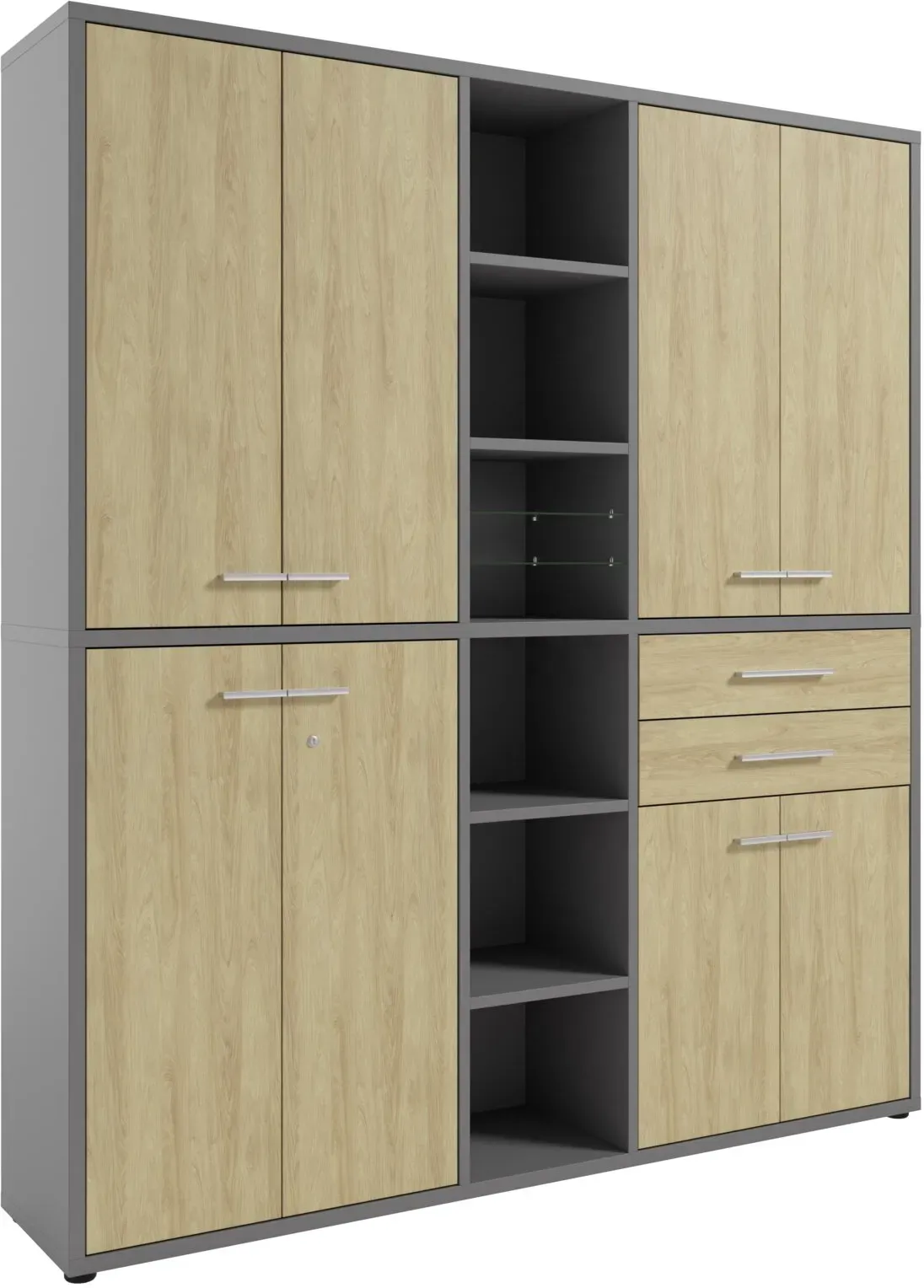 Manjana Home Office Kombination TEXAS - B/H/T ca. 191,10x215,40x40,00
