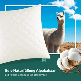 fan Baby Alpaka, Füllung: Wolle, Bezug: Bio-Baumwollbezug, (1 St.), Alpaka-Steppfüllung "Vlies der Götter"