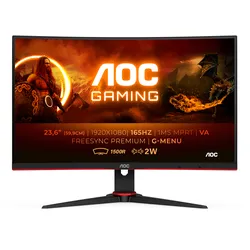 AOC Gaming C24G2AE/BK - LED-Monitor - Gaming - gebogen - 61 cm (24")