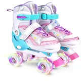 Verstellbare Rollschuhe 4 Größen Kinder Rollschuhe für Kleinkinder