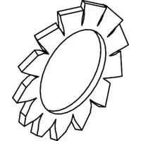 Industrial Quality Supplies DIN 6798 Fächerscheibe, FST A 17