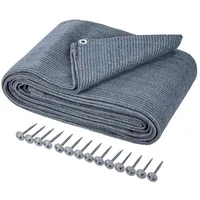 Onvaya ONVAYA® Vorzeltteppich Zeltboden für Camping Markisenteppich Wohnmobil | Zeltteppich | robuster Campingteppich | waschbare Zeltunterlage in Blau/Grau (300 x 400 cm)