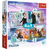 Trefl 4 in 1 Puzzle - Frozen (71 Teile)