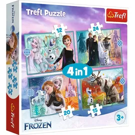 Trefl 4 in 1 Puzzle - Frozen (71 Teile)