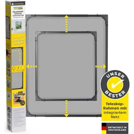 EasyMaxx Insect Protect Teleskop-Insektenschutzgitter mit Netz | anthrazit