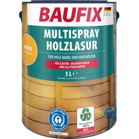 baufix Multispray Holzlasur Kiefer seidenglänzend 5 l