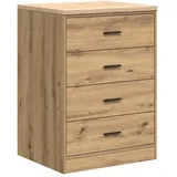 vidaXL Garagen-Aufbewahrungsschrank Artisan-Eiche Massivholz Kiefer