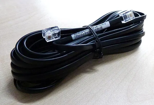 Anschlußschnur 6m Telefonkabel RJ11/RJ45 L30251-F600-A311 NEU
