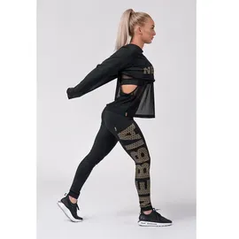 Nebbia Gold Print 827 Leggings - Black - XS