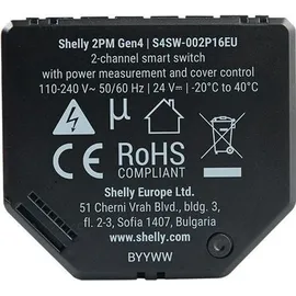 Shelly 2PM Gen4 Relais - (+12 Monate GRATIS Shelly Premium)
