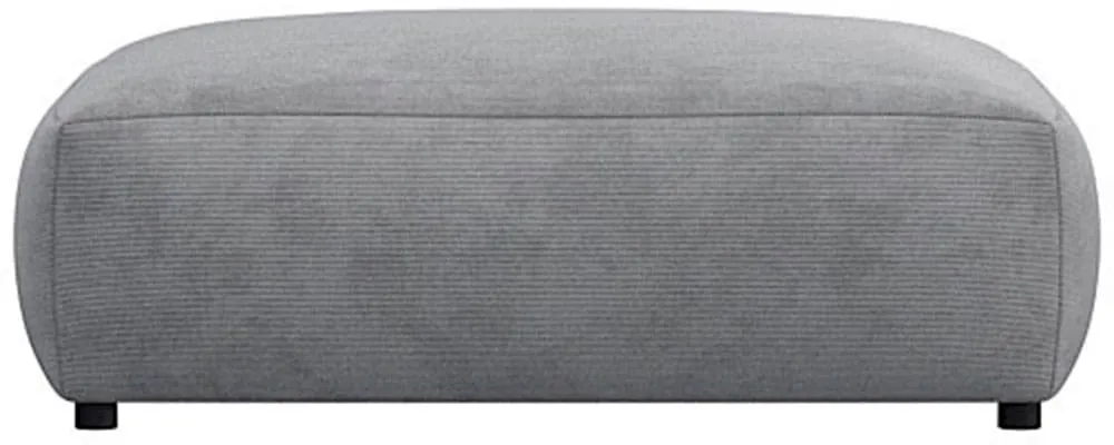 FLEXLUX Pouf »Lucera«, modern & anschmiegsam, Kaltschaum, Stahl-Wellenunterfederung FLEXLUX soft grey