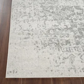 livabliss Teppich SYRACUSA, 275x200 cm, oval, Höhe: 11 mm, Vintage Orientteppich, Traditional Kurzflor Boho Wohnzimmerteppich grau