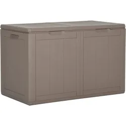 Garten-Aufbewahrungsbox 180 L Braun PP Rattan