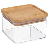 5 five simply smart Vorratsdose quadratisch mit Bambusdeckel 0,5 l
