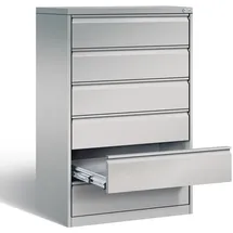 C+P Acurado Karteischrank 6 Schübe 40 x 30 x 100 grau