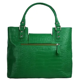 Cluty Henkeltasche Leder Grün