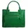 Cluty Henkeltasche Leder Grün
