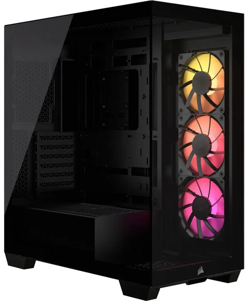 Corsair PC-Gehäuse Corsair 3500X ARGB, Tower-Gehäuse, (Tempered schwarz