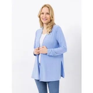 KIM & CO. Cardigan, 1/1-Arm Brazil Knit Jersey Seitenschlitze figurumspielend