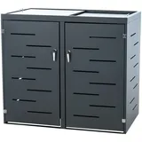 CLP Tanis für 2-3 Mülltonnen bis 240 l 132 x 80 x 116 cm anthrazit