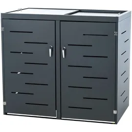 CLP Tanis für 2-3 Mülltonnen bis 240 l 132 x 80 x 116 cm anthrazit