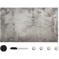 vidaXL Magnettafel Wandmontage Glas 100 x 60 cm Grau