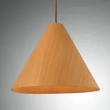 fabas luce gmbh Esino 1-flg. Ø33 cm kugelförmig Holz Eiche