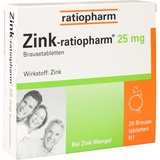 Ratiopharm Zink-ratiopharm 25 mg Brausetabletten 20 St.