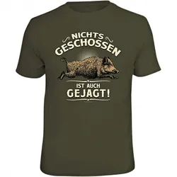 Rahmenlos Herren T-Shirt "Nichts geschossen ist auch gejagt!", 3XL