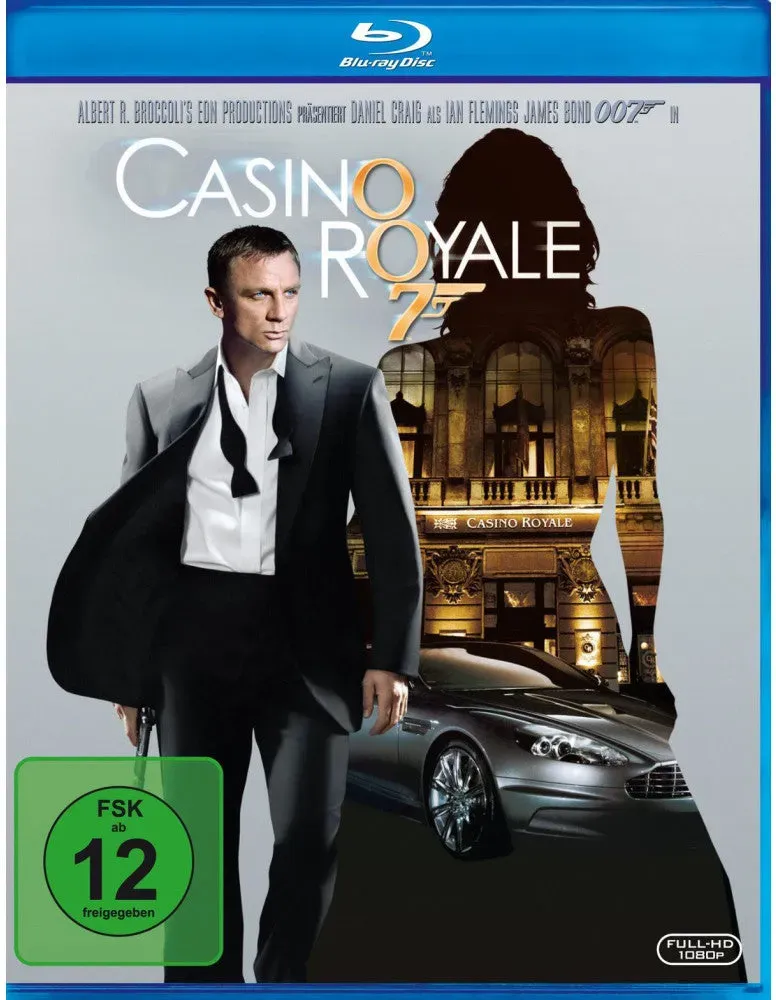 Blu-ray James Bond - Casino Royale | Actionfilm FSK 12 | Daniel Craig | Martin Campbell Regie