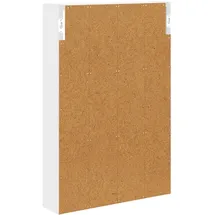 vidaXL Badezimmer-Wandschrank Weiß 40 x 10 x 60,5 cm Holzwerkstoff
