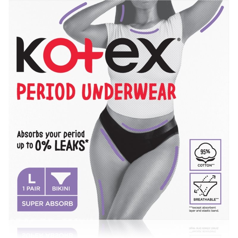 Kotex Period Underwear Size L Periodenslip Größe L 1 St.