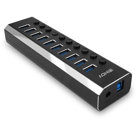 Lindy 10 Port USB 3.0 Hub mit Ein-/Ausschaltern