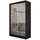 masseno Schwebetürenschrank FIORELLA 120 x 216 x 61 cm Schwarz