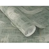 Rasch Textil Vliestapete Grafik 53 X 1005 cm - Dunkelgruen