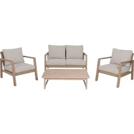 Garden Pleasure SAN MATEO Lounge-Set 4-tlg. braun