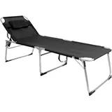 Inda-exclusiv - xxl Alu Gartenliege gepolstert L200xB70cm-DMC4400S