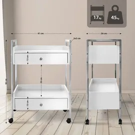 CLP Luxus Gerätewagen weiß