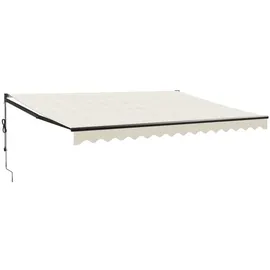 vidaXL Elektrische Markise mit Kurbel Creme 5x3 m