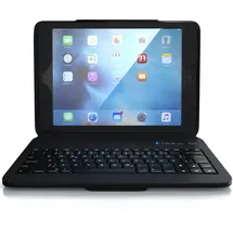 Aplic Tablet Bluetooth Tastatur mit Kunststoffcase für Apple iPad 9.7" Funktionstasten / QWERTZ - Schwarz
