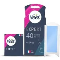 Veet EXPERT Bandes de cire Visage Cire 40 pc(s)