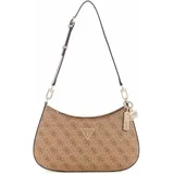 GUESS Damen Schultertasche Noelle gemischt Farbsortierung 35-braun