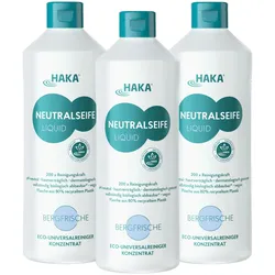 HAKA Neutralseife Liquid Bergfrische 3x1l Reinigungsmittel Allzweckreiniger