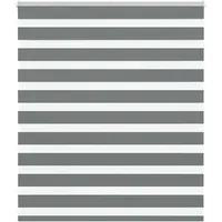 VidaXL Zebrarollo Dunkelgrau 135x150 cm Stoffbreite 130,9 cm Polyester