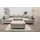 Collection AB Wohnlandschaft Polyester U-Form 3-Sitzer braun